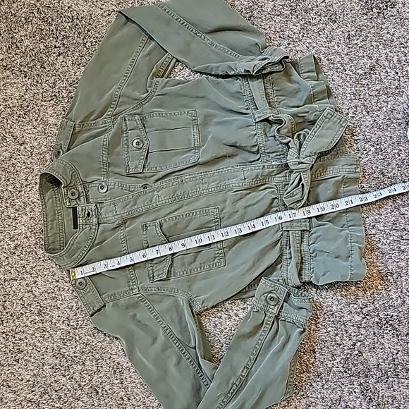 STUNNING JOES KHAKI GREEN UTILITY JACKET - Picture 5 of 8